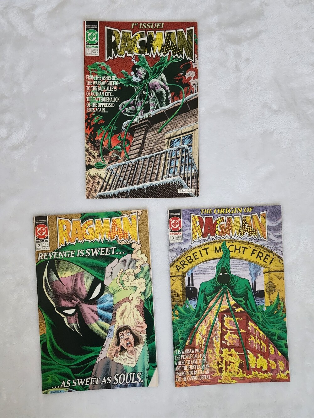 Ragman #1 #2 #3 DC Comics 1991 Comic Lot 1st Issue Keith Giffen Vintage